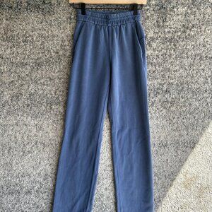 Lululemon Pants Womens 0 Blue Straight Leg Modal Polyester Elastic Waist LW5EGT5